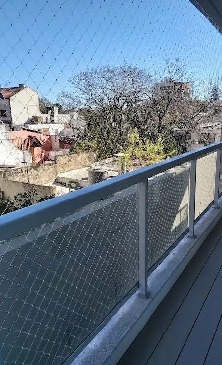 Redes para balcones en Caballito: trabajo realizado 1